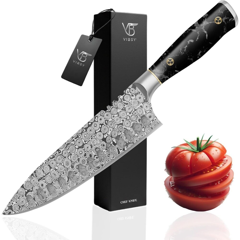 Chef Knife 8" Damascus Japanese Gyuto Bocho 133 Layer Steel HRC 60±2